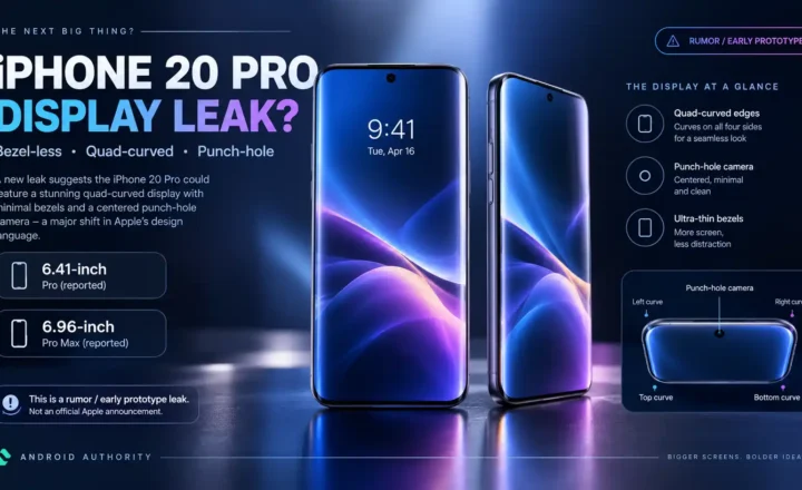 The iPhone 20 Pro could copy this display from a futuristic Android concept