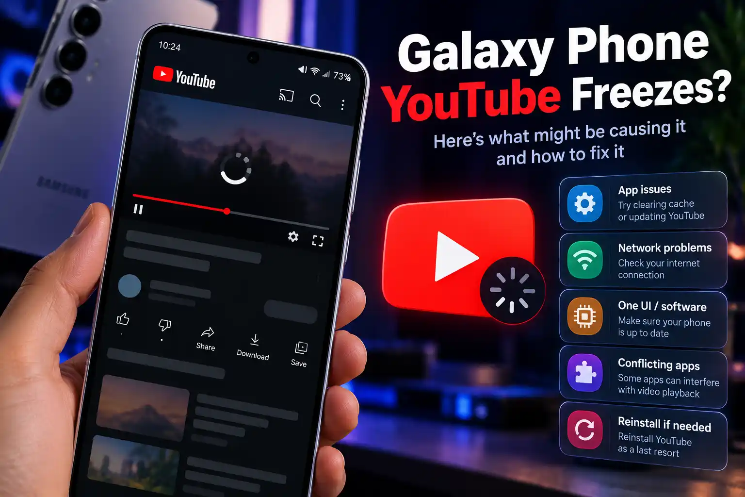 YouTube keep freezing on your Galaxy phone? It’s not just you YouTube keep freezing on your Galaxy phone? It’s not just you