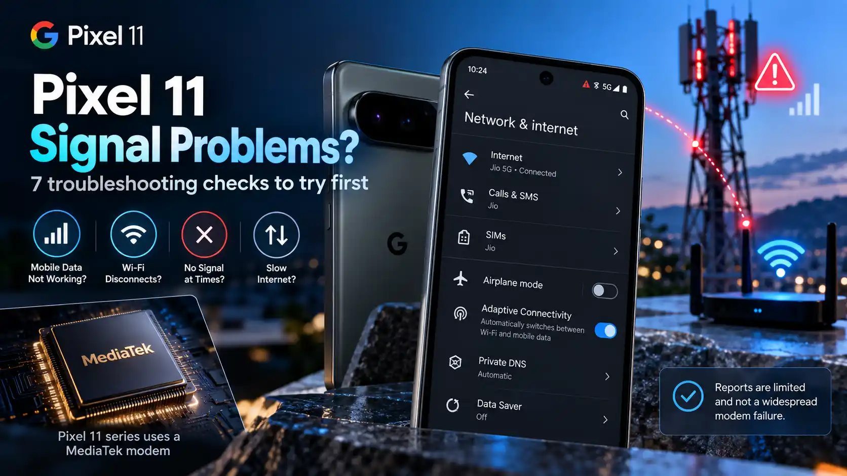 Pixel 11 signal problems? Try these 7 fixes before returning it Pixel 11 signal problems? Try these 7 fixes before returning it